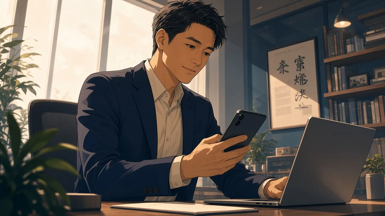 A user beginning an invitation flow on a phone