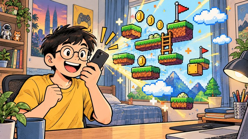 A few messages in, a playable game in 13 minutes